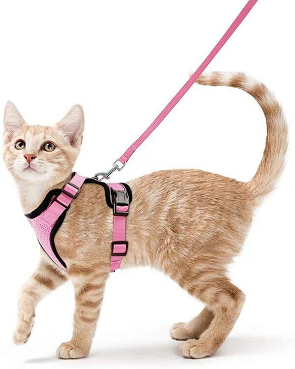 Pet Supplies Cats Breathable Chest Strap Reflective